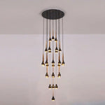 black foyer chandelier