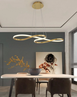 Luxury geometric chandelier gold for high ceiling