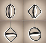 geometric pendant light black