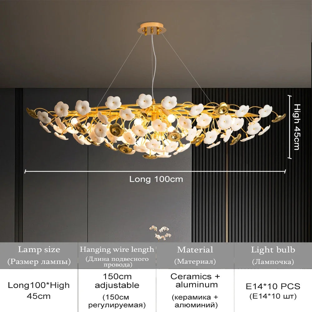 gingko leaf chandelier​