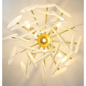 glass disc modern chandelier