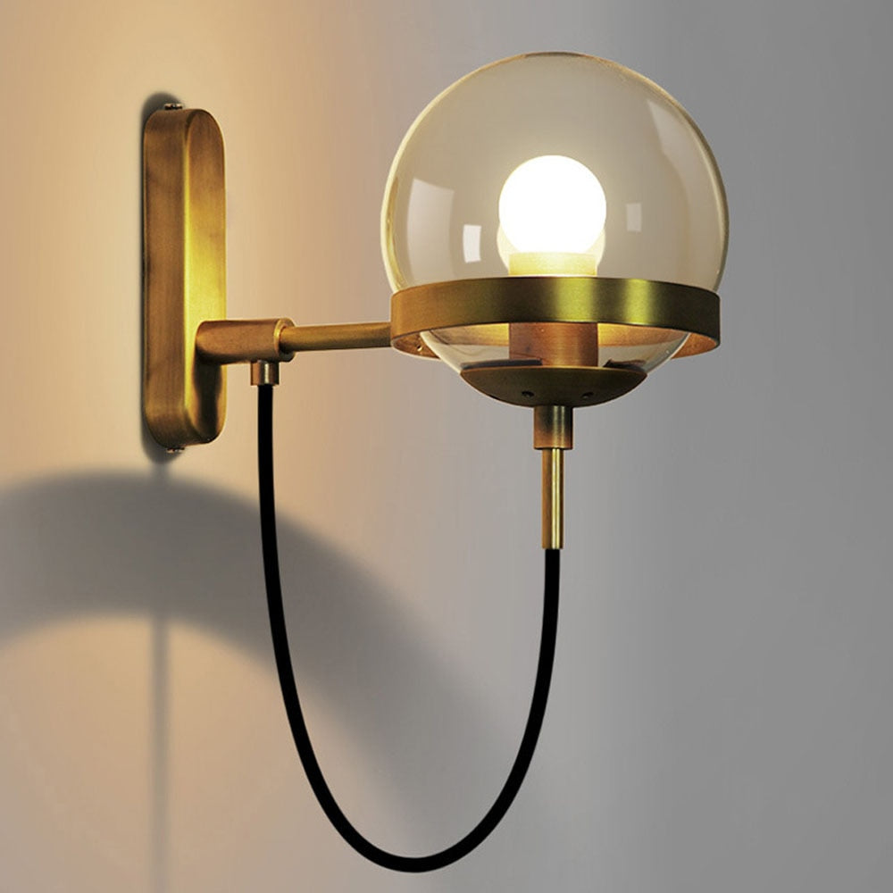 globe wall sconce light