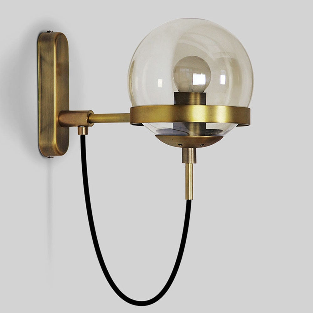 globe wall sconces