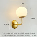Wall-mounted milk glass sconce