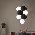 globe pendant chandelier