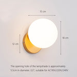 Classic milk glass wall light