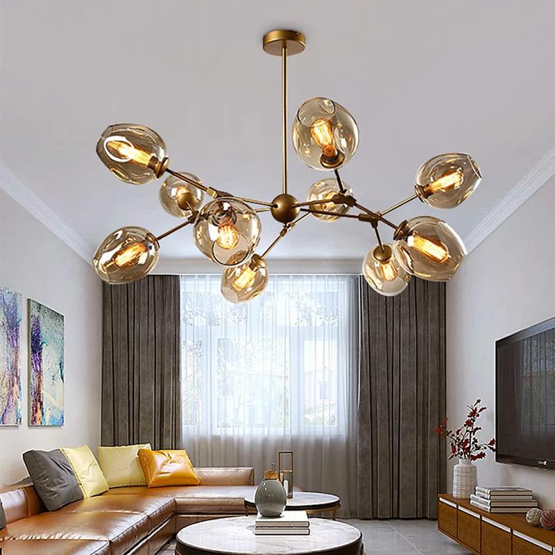 gold branch chandelier
