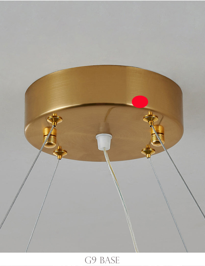 gold circe base ceiling light