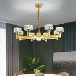 gold glass crystal chandelier