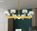 gold modern crystal chandelier