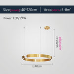 gold modern ring chandelier