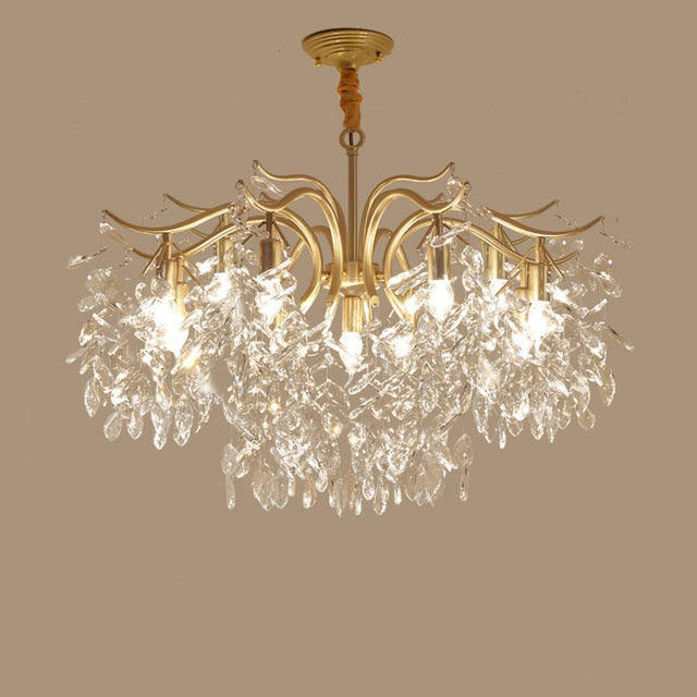 gold crystal schonbek chandelier