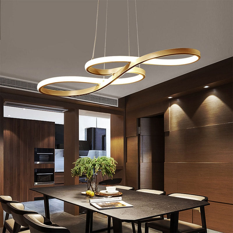 Gold chandelier geometric design for luxury interiorroom