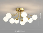 gold globe chandelier large ceiling light