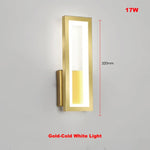 gold rectangle wall light