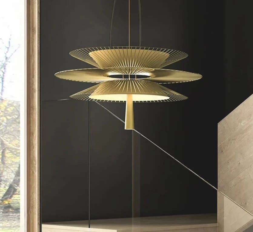 gravity 2 pendant light gold