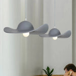 gray hat pendant light