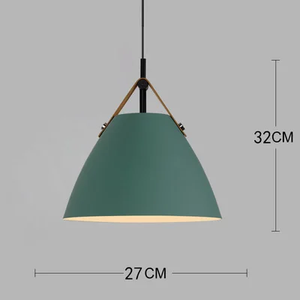green cone pendant light