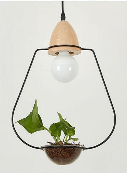 hanging planter lights