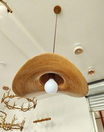 Straw hat pendant lighting