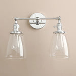 industrial wall sconce chrome