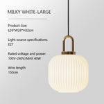 industrial ribbed glass pendant light