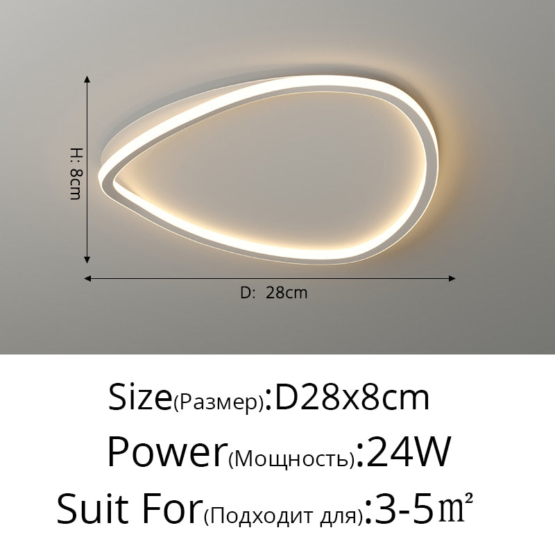 lahoi minimalist round led ceiling light