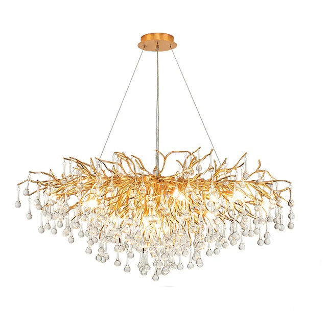 large raindrop chandelier