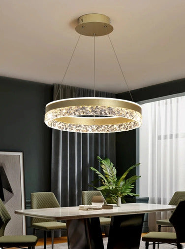 large round chandelier