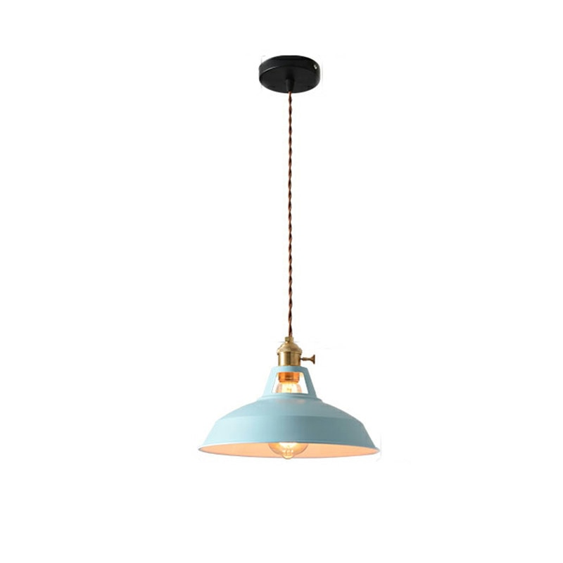 industrial pendant lighting blue