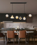 linear chandelier for dining room