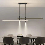 linear dining chandelier