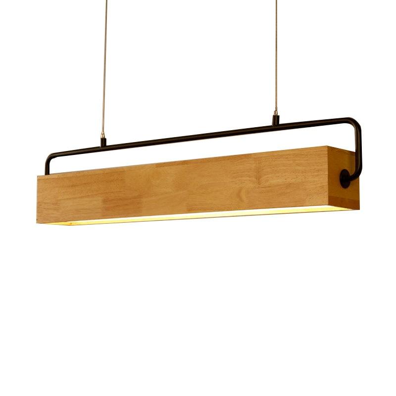 linear light wood light fixture