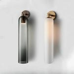 long glass wall sconce