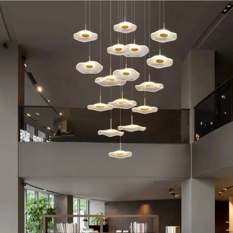 lotus chandelier for high ceilings