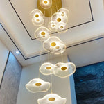 lotus high ceiling chandelier