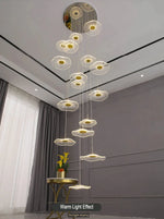 lotus large chandelier for high ceiling