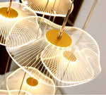 lotus led chandeliers for high ceilings