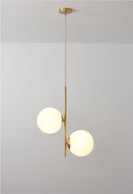 milk glass globe pendant light