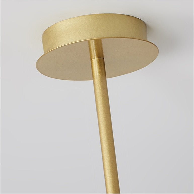 modern brass chandelier