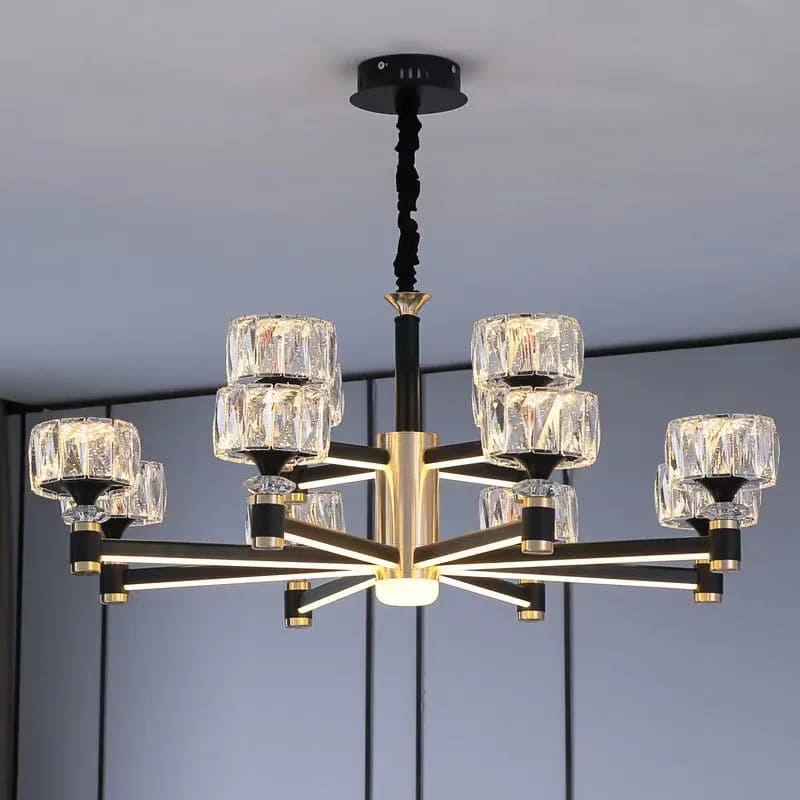 modern glass chandelier