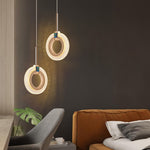 modern round crytsal pendant light