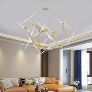 modern sputnik lighting living room