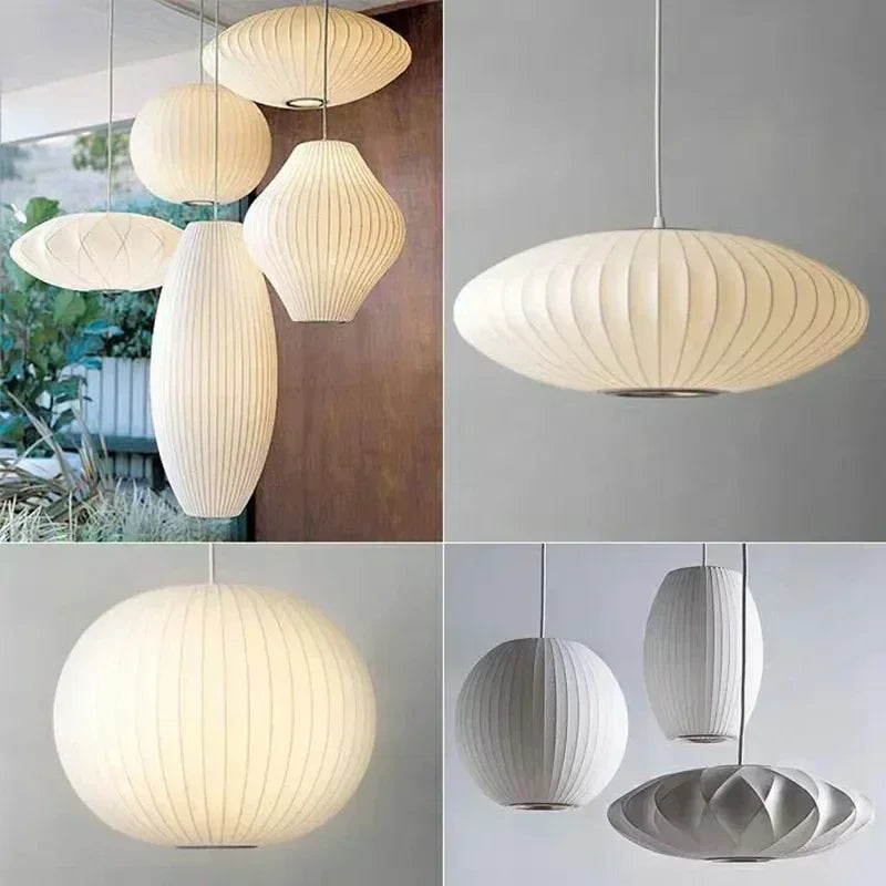 Silk Bubble Pendant Light