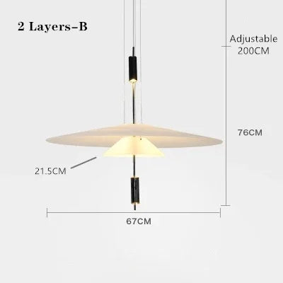 modern floating pendant light