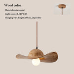 modern top hat pendant light brown