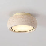 round stone ceiling light