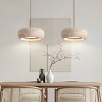 round stone pendant light