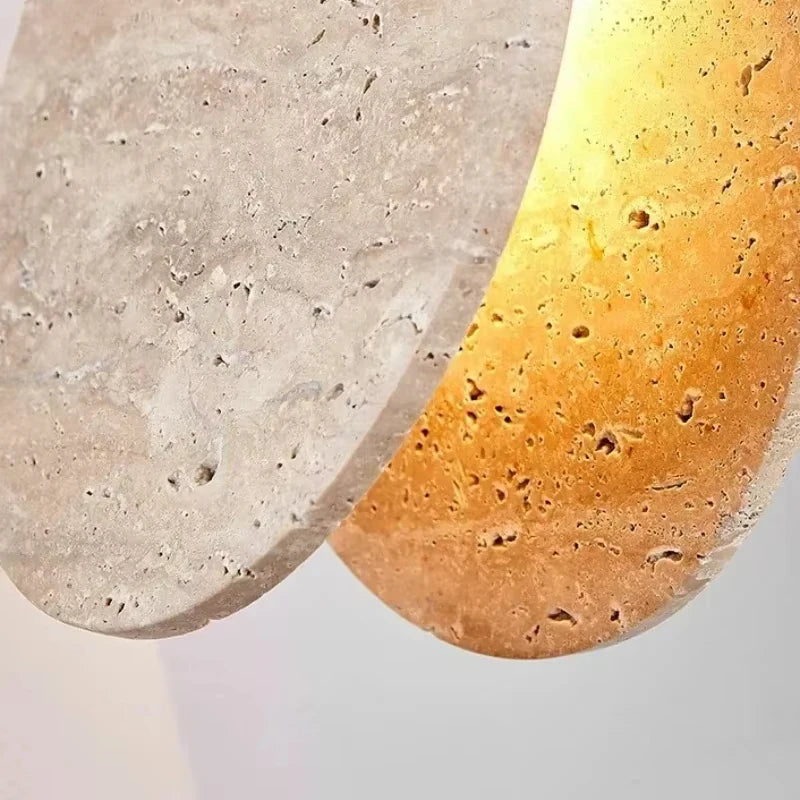 modern seashell shaped stone light