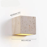 modern square wall stone light